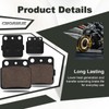 Cnornus Motorcycle Brake Pads Front and Rear for Suzuki LTZ