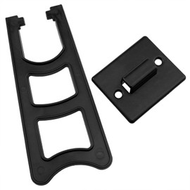 XZW 10PCS Easel Back for Picture Frame Photo Frame Stand Photo Stands with 20 Screws 10 Stickers and screwdrivers for Photo Frames Black