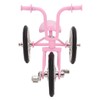 Pink Look Toy Tricycle Model Simulated Design Tricycle Ornament Wear