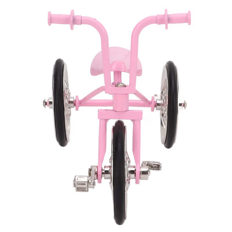 Pink Look Toy Tricycle Model Simulated Design Tricycle Ornament Wear