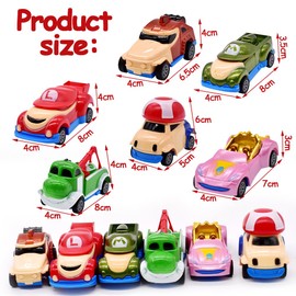 Car Toy Car Set, 12 Pieces Car Toy Mini Die Cast Toy Cars Toy Pull Back Cars Small Vehicles Mini Cars Toy Car Toy for Toddlers Girls Boys Toy
