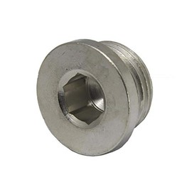 High-pressure sealing plug with hexagon socket G 1/8 inch, galvanised steel up to 400 bar