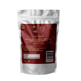 Tea Leaf & Co. Turmeric Tulsi Tea Bags (100 Count), Green Tea with Turmeric & Peppermint, Stress Relieving, Low Caffeine Gluten Free, Whole Loose-Leaf Pyramid Tea Bags