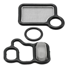 PHILTOP 917-176 VVT VTEC Solenoid Gasket Valve Cover Set 3 pcs 15815-RAA-A02 Fits 2002-2014 Honda CR-V Accord Element Civic Si Fit Accord Crosstour,Acura RSX Base 15845-RAA-A01 91319-PAA-A01.