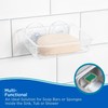 Kenney Plastic Shower Soap Bar Holder, Clear