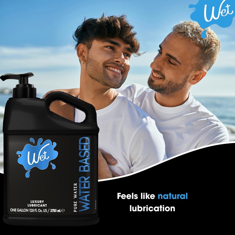 Wet Silver Water-Based Lubricant | Long-Lasting, Original Premium Formula |