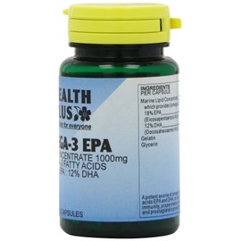 Health Plus Omega-3 Epa 1000mg Fish Oil Supplement - 30 Capsules