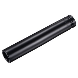 sourcing map 1/2" Drive by 19mm Deep Impact Socket, Heat-Treated CR-V Steel 6" Length, 6-Point Metric Sizes