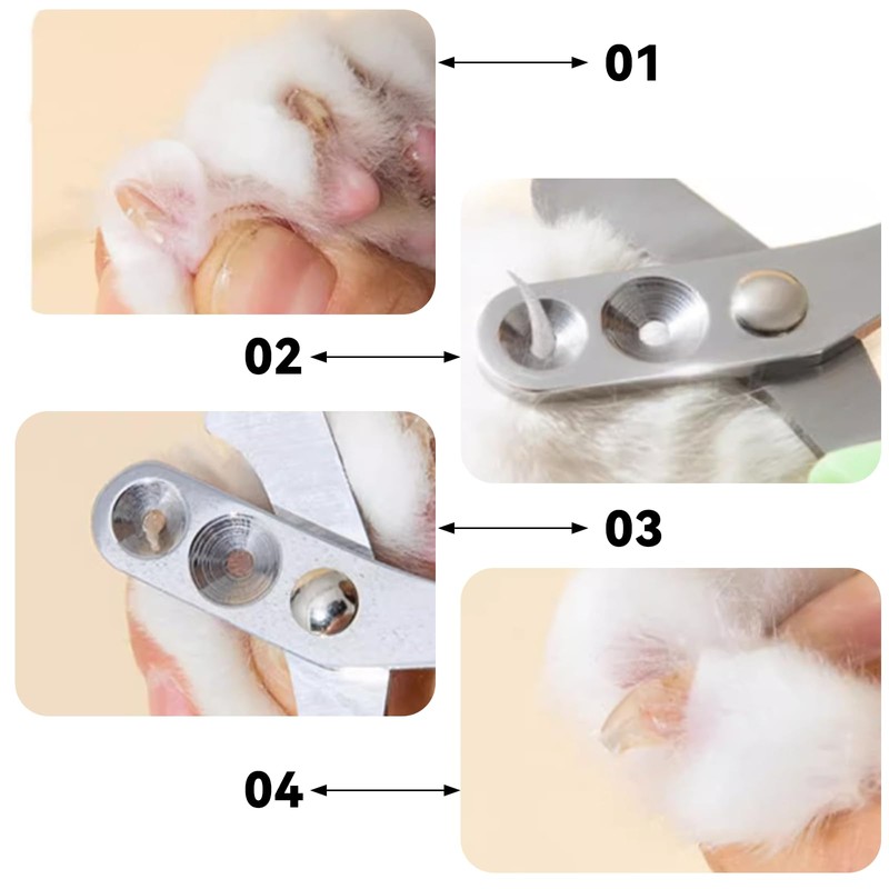 ChenYuehao One Piece Ergonomic Handle Pet Claw Scissors Cute Comfortable