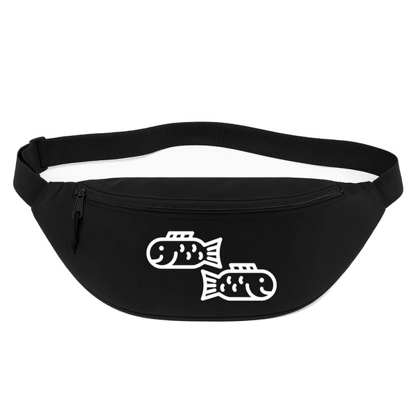 Huuraa Bauchtasche Fische Sternzeichen Symbol Geschenk 2,5 Liter Black Fische