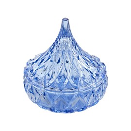 Godinger Blue Glass Hershey Kiss Candy Dish - A Sweet and Stylish Delight