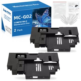 MC-G02 Maintenance Cartridge Tank Replacement for MC G02 Waste Ink Tank for Canon G620 PIXMA G1220 G2260 G3260 Printers, MC-G02 Maintenance Ink Box Collection (2 Pack)
