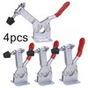 veonly 4 PCS Toggle Clamp, 201B Horizontal Clamp Anti-skid Quick