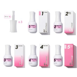 NAGAIA Premuim Nail Dipping System, Dip Essential Liquid Set, All In One Dip Liquid Kit, Home & Salon Nail Dipping Manicure, Air Dry Dip Powder System, Salon Acrylic Nail Alternative, 3 Replaced Brush