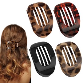 NHQZ 4 Stück Duckbill hair clips, haarklammer flach, Haarspange Flach Damen, Flat Claw Clip,Haarklammer für Dunn Haar, Starker Halt