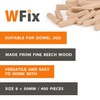 Wfix Wooden Dowel 8mm x 50mm Pack of 400 -
