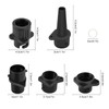 EKKONG Aufblasbarer Adapter, Pumpenadapter, Ventiladapter mit 4 Stück Luftdüse, Luftventil