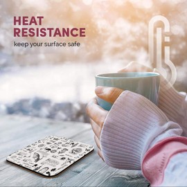 Great Single Coaster Square - Alchemy Magic Witchcraft Esoteric Occult |Glossy Quality Coasters | Tabletop Protection for Any Table Type #44057