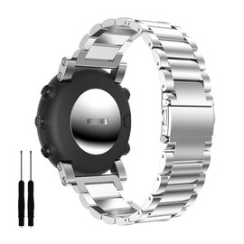 synsing Titan Armband kompatibel für Suunto Core, Titan Metall Armband-Ersatzarmbänder mit sicherer Schnalle kompatibel für Suunto Core Smart Watch für Herren, leicht