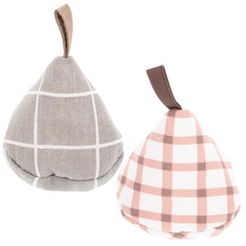 2pcs Triangle Pot Cap Pot Grip Cover Iron Skillet Handle Cover Triangular Pot Lid Cover Cookware Handle Covers Pot Holders Kettle Lid Handle Cover Japanese-style Cotton Pot Handle