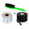 Barbers 2 Rollos Papel Cuello + Cepillo Limpiador Barbería