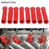 8pcs 2500° Spark Plug Wire Boots Heat Shield Cover Wire