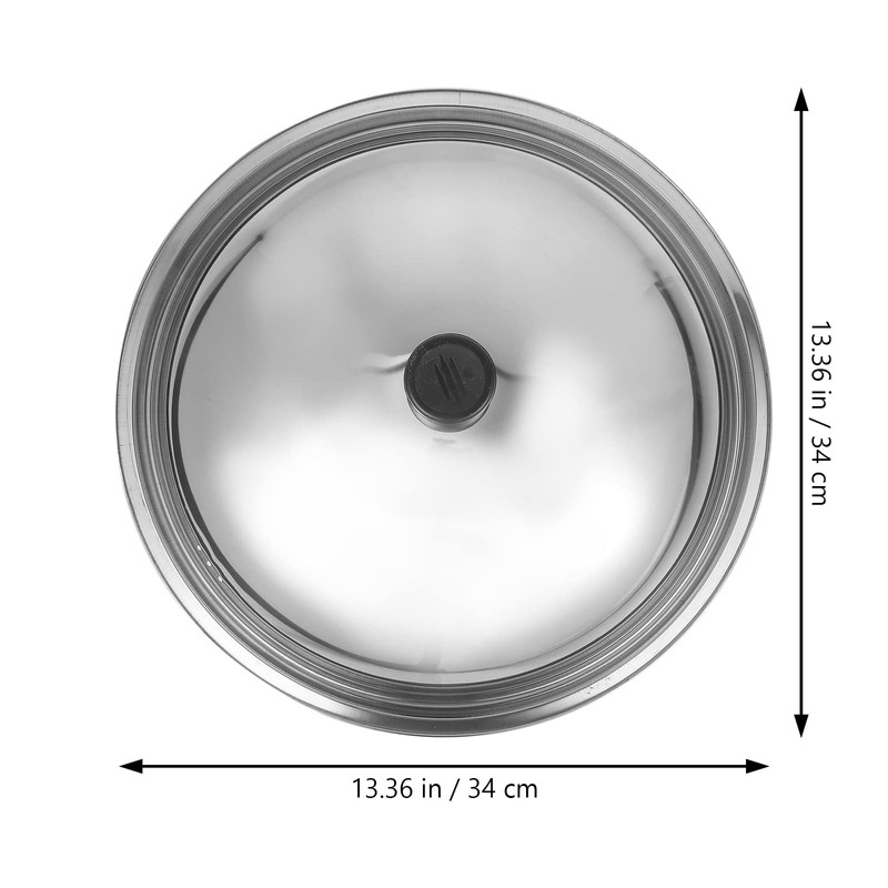 Operitacx Pot Lid Stainless Steel Lid Pan Lid Wok Pot