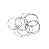 sourcing map Metric Nitrile Rubber O-Rings Seal Rubber 43mm Outer