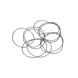 sourcing map Metric Nitrile Rubber O-Rings Seal Rubber 43mm Outer Diameter 41mm Inner Diameter 1mm Width Pack of 10