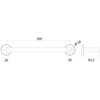 Emco 300mm Chrome Tub Handle - Secure Bath Handle -