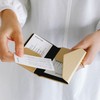 Double Flap Cardholder Black