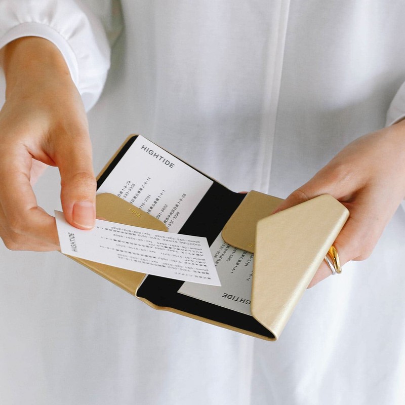 Double Flap Cardholder Black