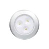 2.99 in. LED Silver Battery Operated Puck Light (3-Pack)
