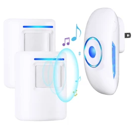 Wireless Chime, Entrance Chime, Motion Sensor, Security Sensor, Wireless, Non-Contact, Doorbell/Wireless Doorbell, 4 Levels of Volume, 36 Types of Music Calling, Call Bell (Japanese Instruction Manual)