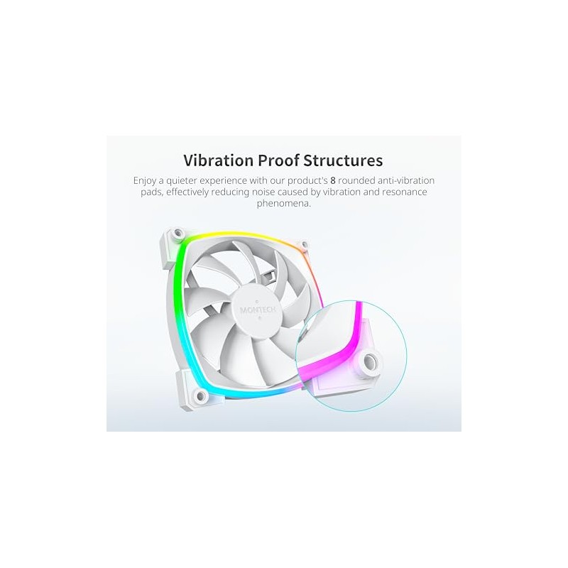 MONTECH AX 120MM - PWM Fan - Silent Performance -