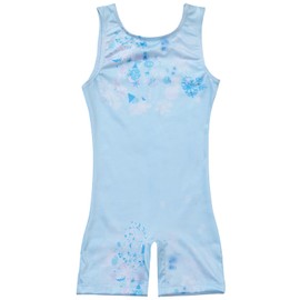 Phineein Leotards for Girls Gymnastics - Toddler Dance Biketards Crystal Frost Snow Flower Queen Athletic Dance Wear,4/5