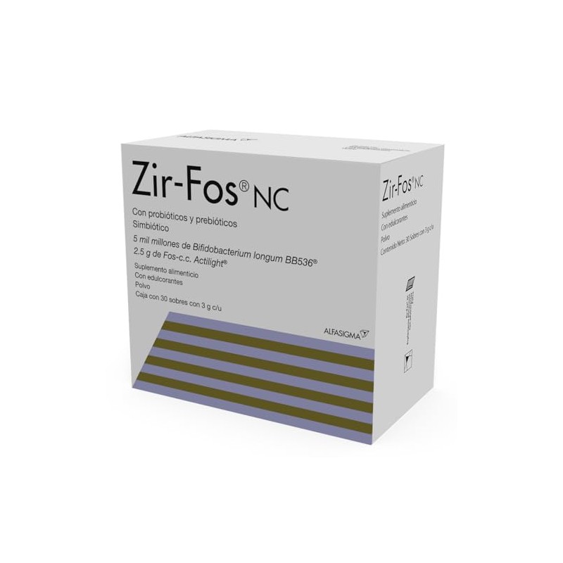 Zir-Fos Simbiotico Probioticos y Prebioticos 30 Und