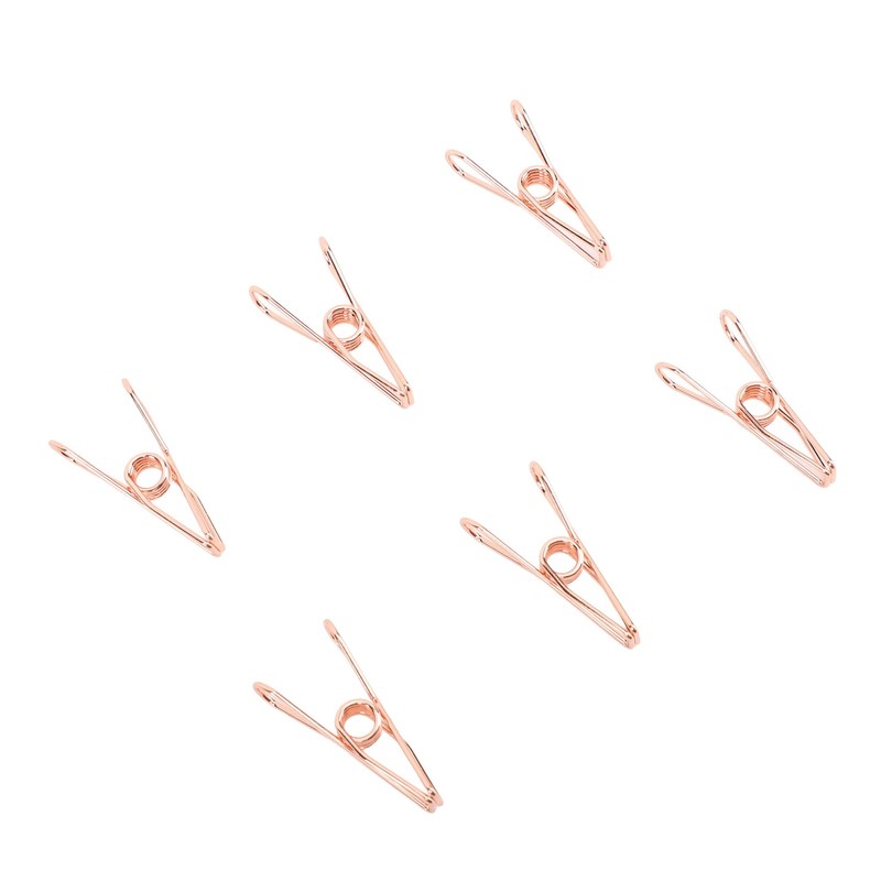 60pcs Wire Clothes Pins Antislip Creativity Metal Wire Hollow Out