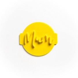 The Cookie Cutter Hub Mum Embosser número 1/sello para cupcakes, fondant, arcilla glaseada, decoración de pasteles