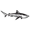 Express Yourself Products Tiger Shark (Black - Image Facing as