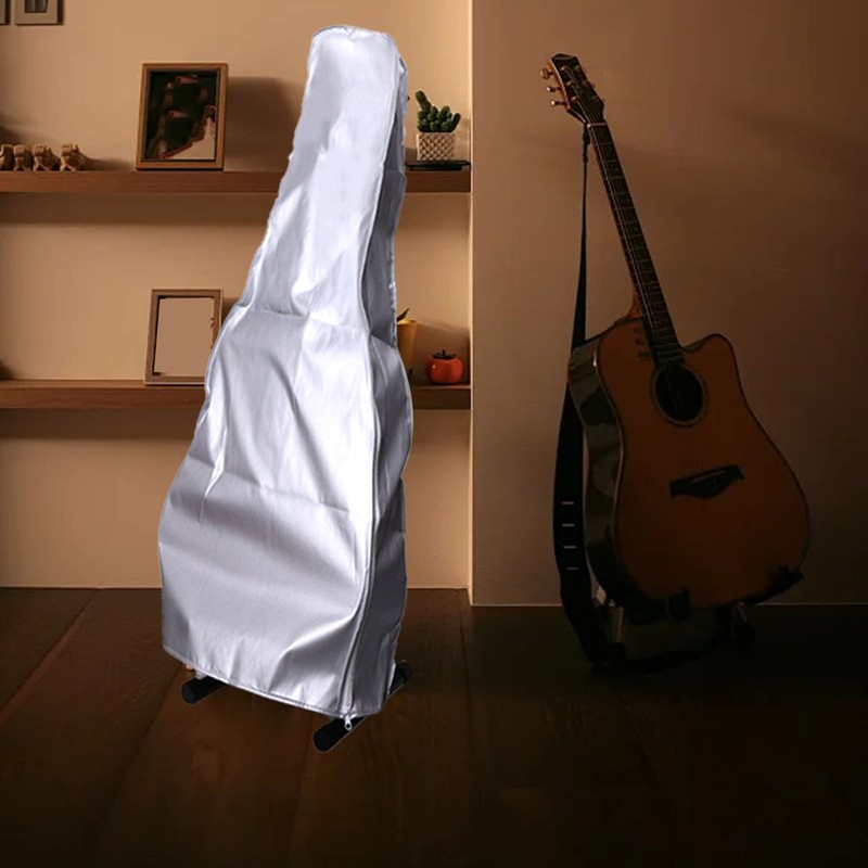 Guitar Dust Cover Silver Coating Sun Prevention Waterproof Protective Cover