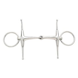 Korsteel Stainless Steel Jointed Fulmer Snaffle Bit, 4.5"