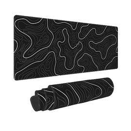 Alfombrilla de mouse ZWHEZYYS, goma, grande, para juegos y oficina, negro, 800 x 300 mm, 3 mm de grosor                                               