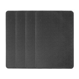 HARFINGTON 4pcs Car Dashboard Anti-Slip Mat 7" x 5" Universal Sticky Dash Pad Washable Reusable Car Non-Slip Mats for Phone Keys Sunglasses Electronic Devices, Black