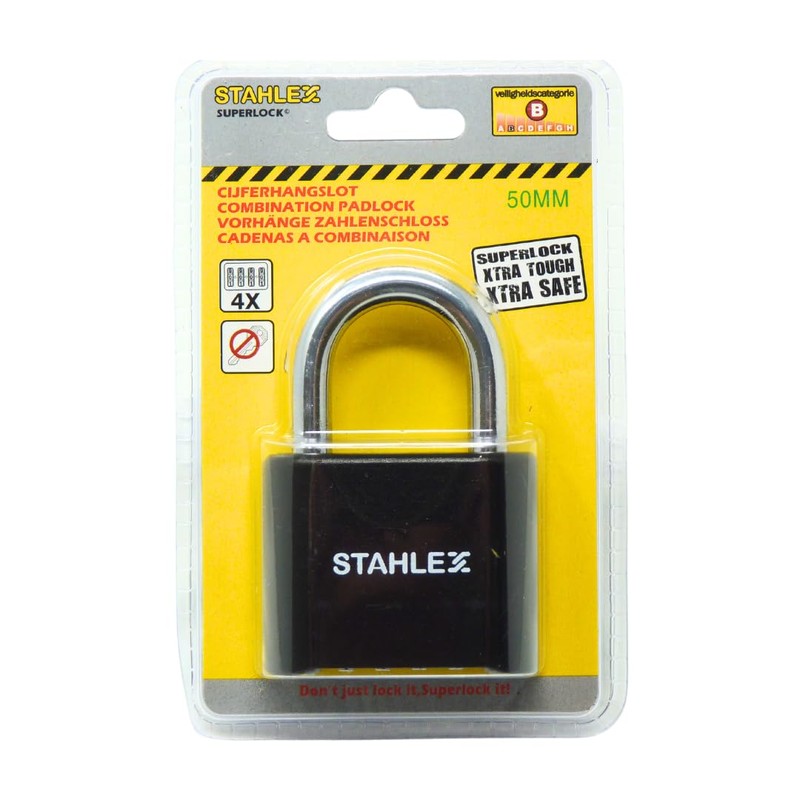 Combination Lock 50mm - Robust and Secure Combination Lock Ideal