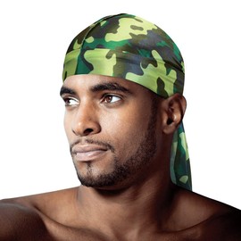 Tyche Silky Durag Royal Silky Collection Ultra Stretch Purple Camo