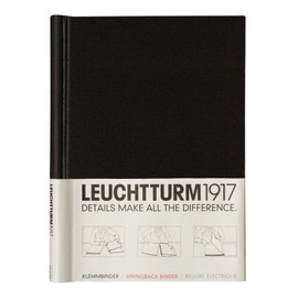 LEUCHTTURM1917 LEUCHTTURM1917 - PEKA Springback Binder (Black) - Holds 150 Sheets of Paper