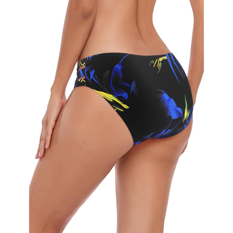 Ocean Blues - Parte inferior de bikini para mujer, Feather