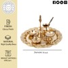 Hashcart Brass Pooja Thali Set - Pooja Thali Aarti Thali