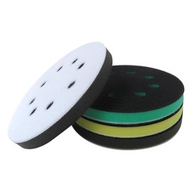 Premium Upgraded Foam Sand Pads Kit, Orbital Sander Interface Pads Hook and Loop, Foam Sanding Pads with 5 Inch 8 Holes Soft & Hard Sponge Cushion